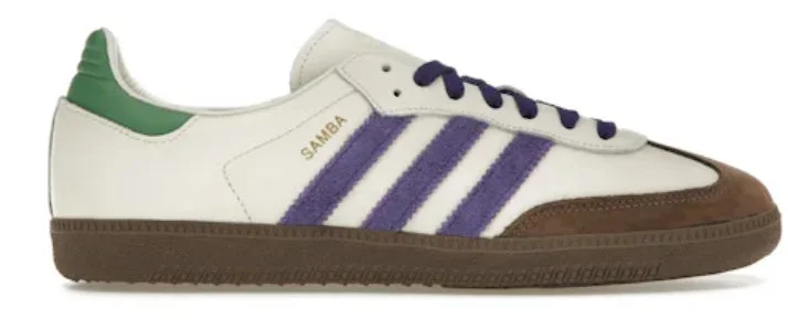 Adidas Samba OG(Womens) - Off White/Core Purple/Green/Brown