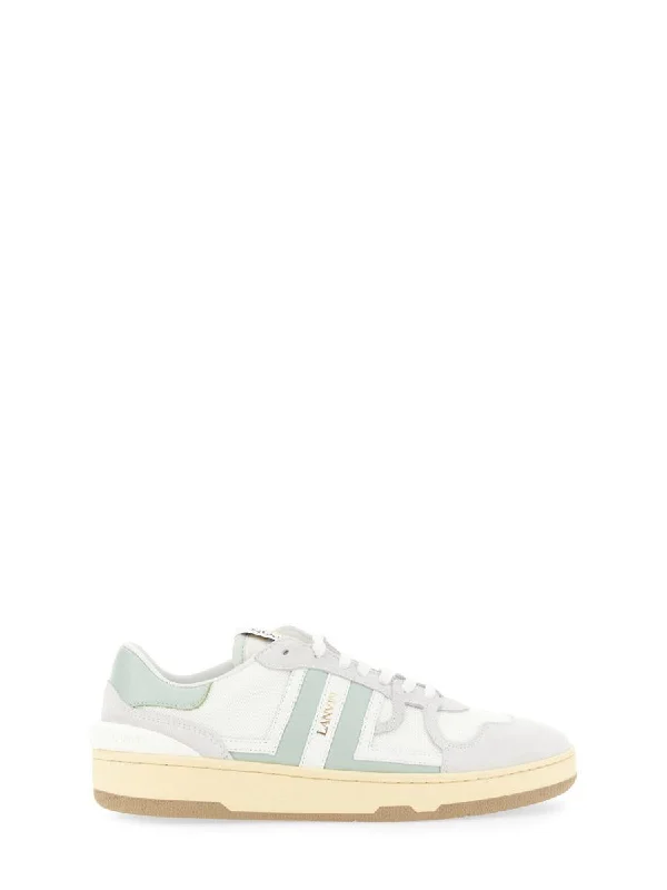 Lanvin Mesh, Suede And Nappa Leather Sneaker