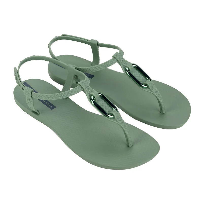 Ipanema Slingback Knotted Thong Sandals - Green