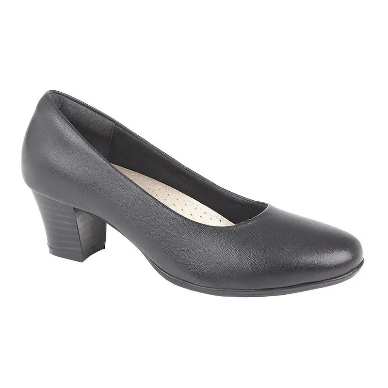 Mod Comfys Womens/Ladies Leather Heel Court Shoes