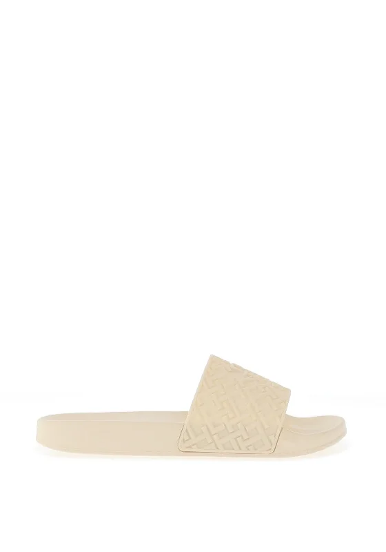 Tommy Hilfiger Womens Monogram Pool Sliders, Calico