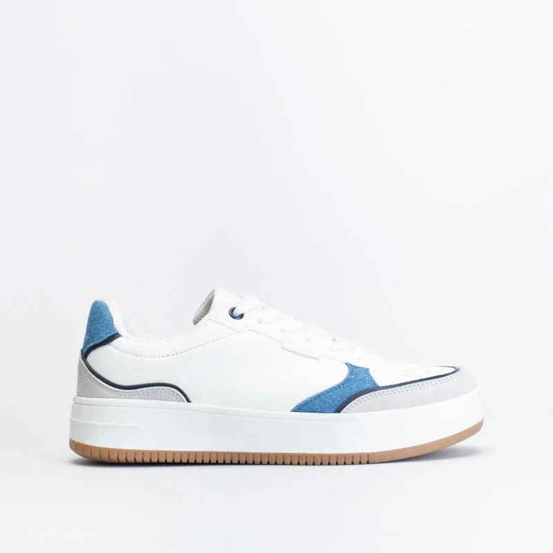 Denim Panel Court Sneaker _ 150510