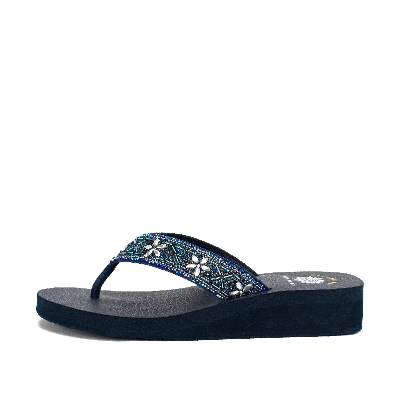 Yellow Box Womens Casey Sandal Navy