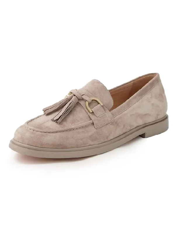 Gelly Loafers Taupe Suede