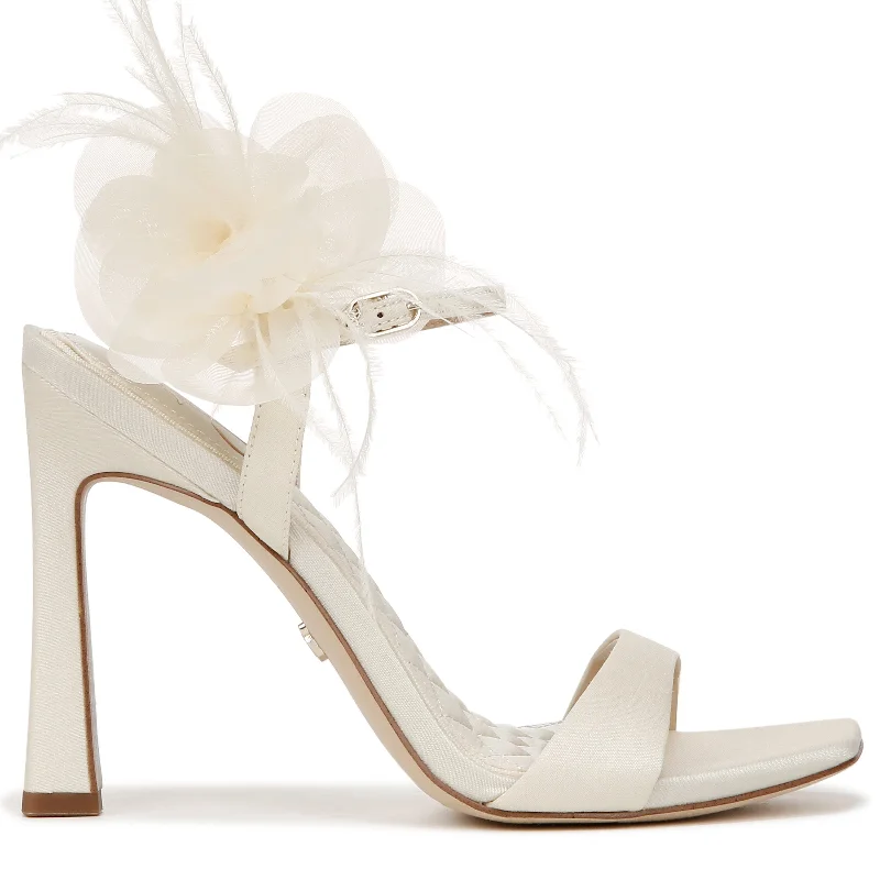 LEANA FLOWER STRAP HEEL