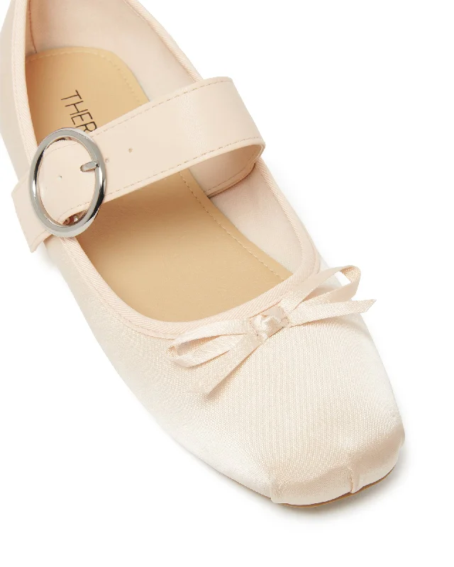 Mesmerize Ballet Flat Blush Satin