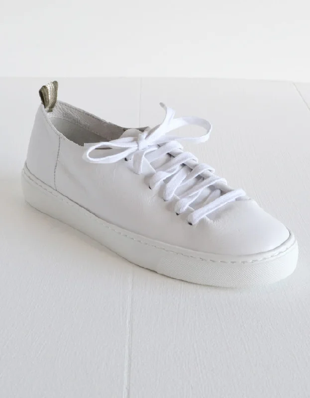 Orphic White Leather Sneakers