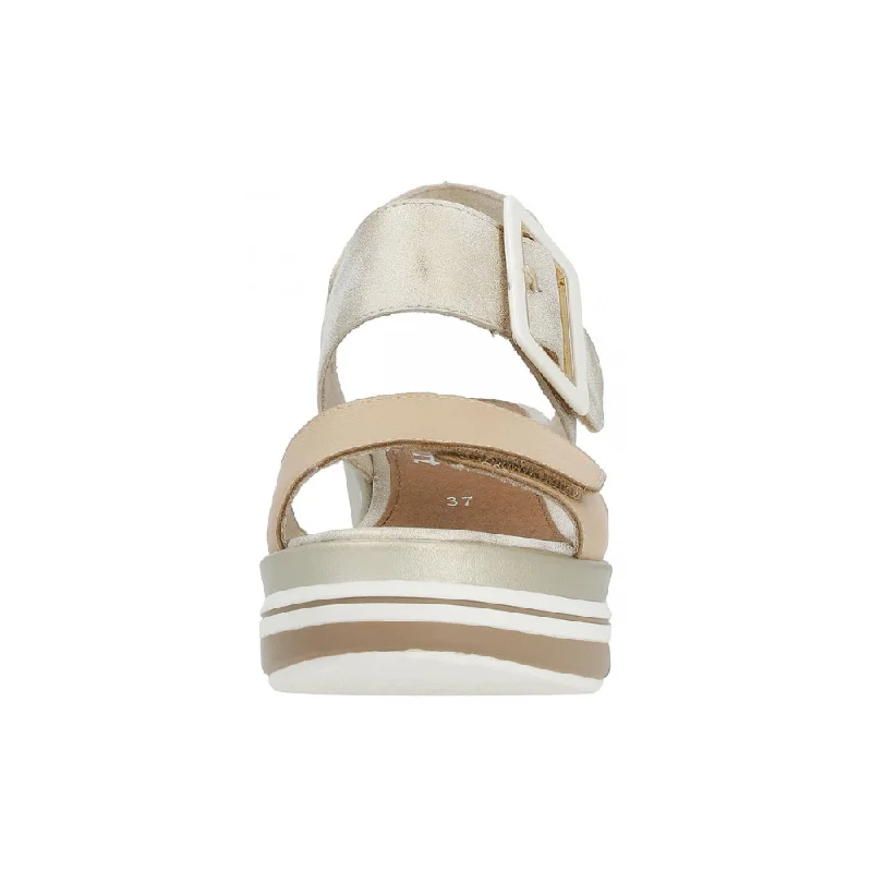 Remonte D1P50 Muschel Leather Wedge Sandal (Women's)