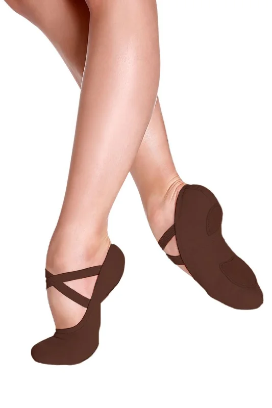 So Danca Mocha Stretch Canvas Ballet Slipper