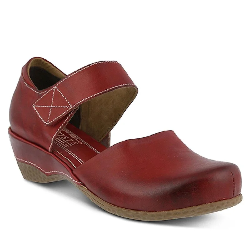 Spring Step Women's Gloss Red Leather