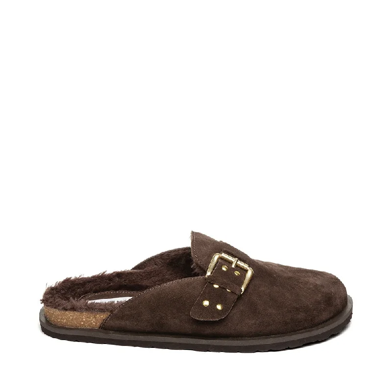 Evergreen Mules BROWN SUEDE